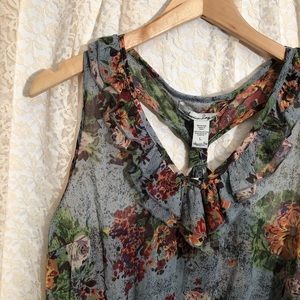 Sheer Floral Tank
